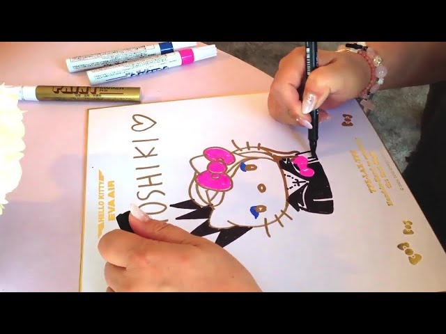 yoshikitty Live Sketch by Hello Kitty designer Yuko Yamaguchi