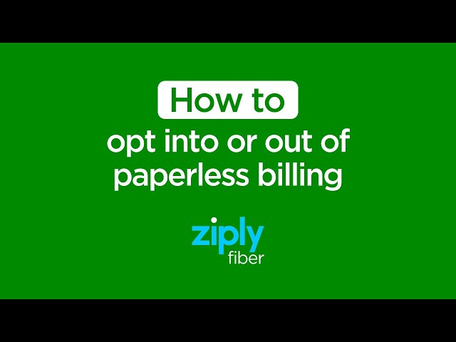 How to opt into paperless billing with your Ziply Fiber account