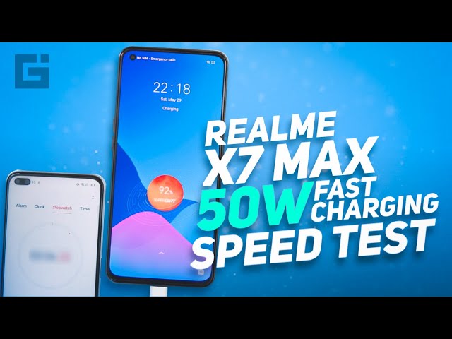 Realme X7 Max 50W Fast Charging Test | 0-100% in how much time for 4500 mAh?