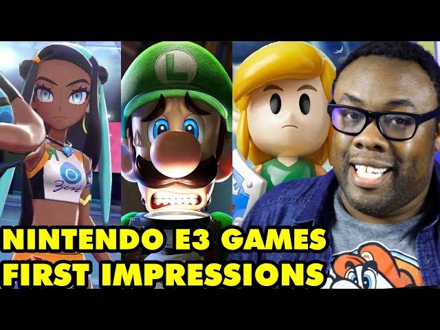NINTENDO E3 2019 GAMES! First Impressions! Luigi's Mansion 3, Pokemon Sword & Shield, etc.