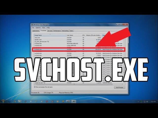 How to Fix svchost.exe High CPU Usage in Windows 7