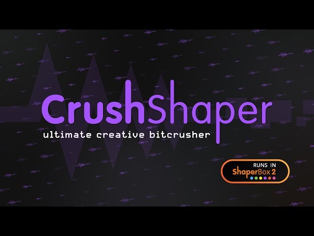 CrushShaper: Ultimate Creative Bitcrusher | Rhythmic Distortion | Vintage Lo-Fi | Multiband Enhancer