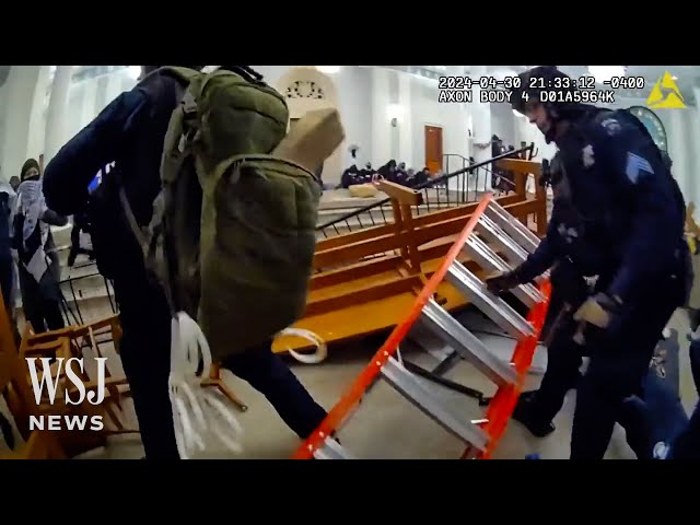 Watch: Body Camera Video Shows Police Entering Occupied Columbia Building | WSJ News