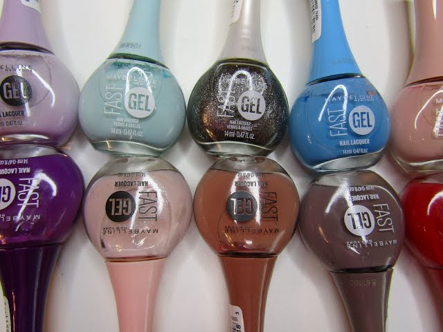 MAYBELLINE FAST GEL NAIL POLISH COLLECTION