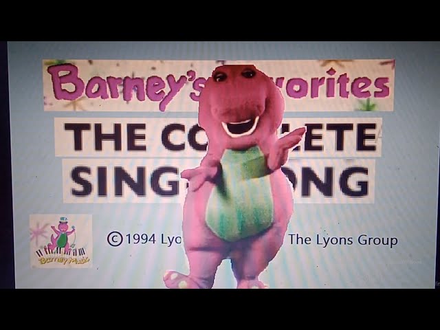 Barney's Favorites: The Complete Sing-Along (1994, CD) LIVE! (Part 1)