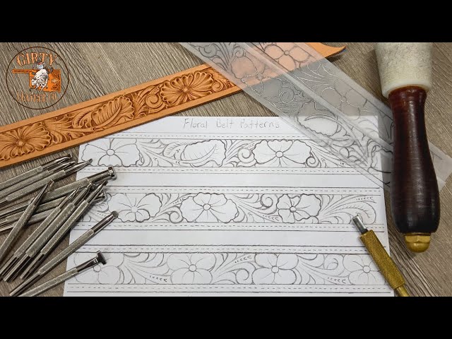 Floral Belt Patterns - Transferring Belt Patterns to Leather