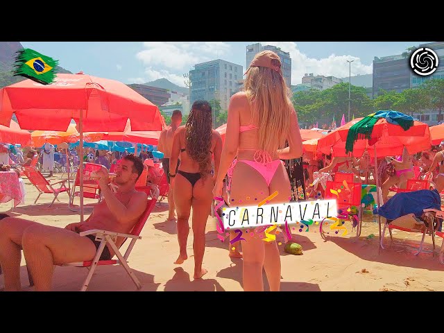 BRAZIL CARNAVAL — LEBLON BEACH — RIO DE JANEIRO 🇧🇷 【 4K UHD 】
