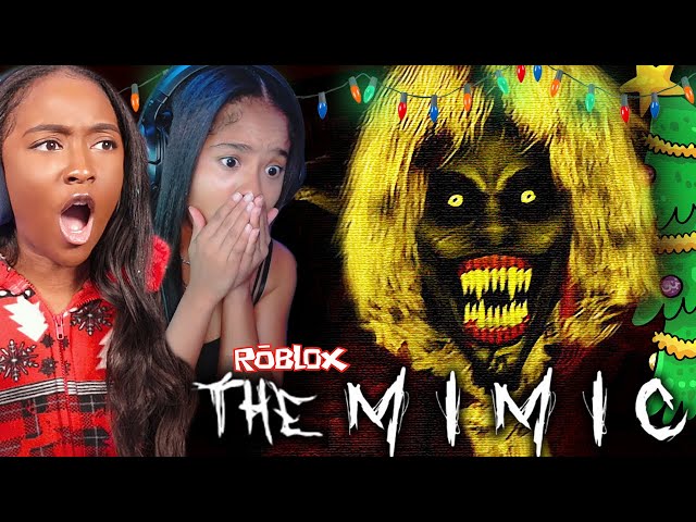 Roblox the Mimic Christmas Trials is SCARY WITH KRAMPUS CHASING YOU!!