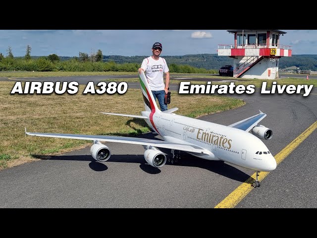 Building a Giant RC Airbus A380 Applying Emirates livery