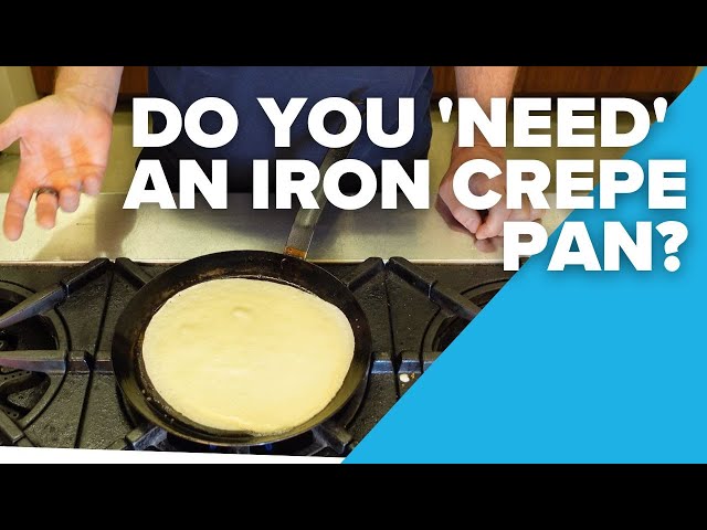 Making traditional and plant-based crepes using a carbon steel crepe pan