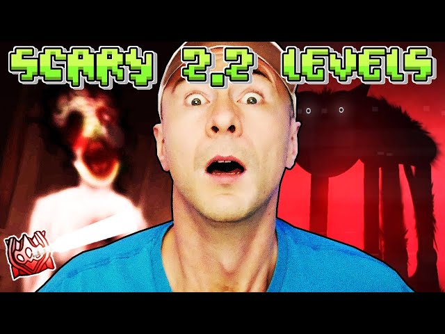 ACTUAL Scary Levels in Geometry Dash 2.2 // Poppy Playtime, P.T and MORE