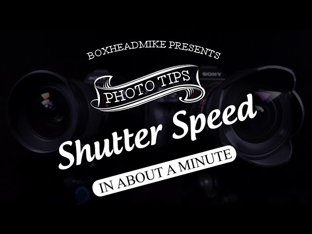 What is Shutter speed? - in about a minute (photography)