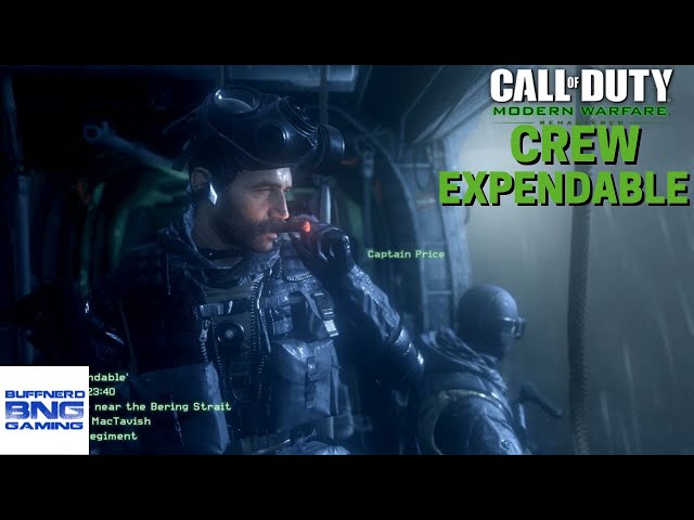 Call Of Duty Modern Warfare Remastered - Mission 1 - Crew Expendable