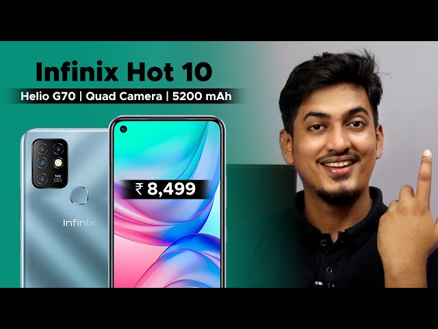 Infinix Hot 10 - Helio G70 and Quad Camera in 8,499₹ 🔥🔥 🔥