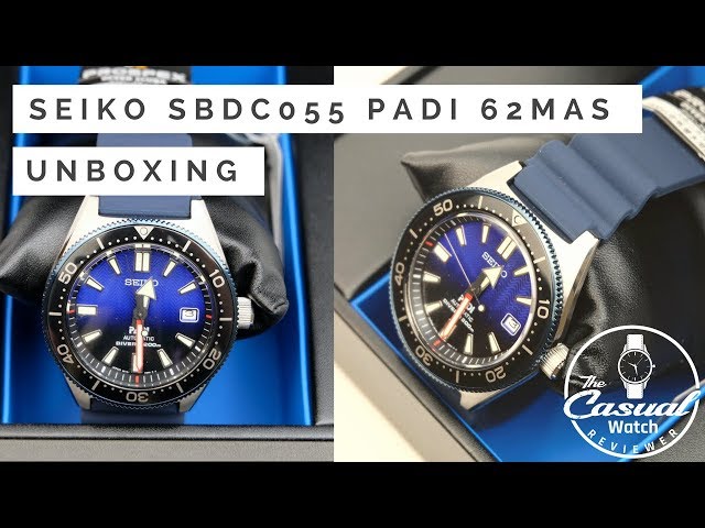 UNBOXING: SEIKO SBDC055 62MAS PADI Dive Watch (SPB071J1, SPB071)