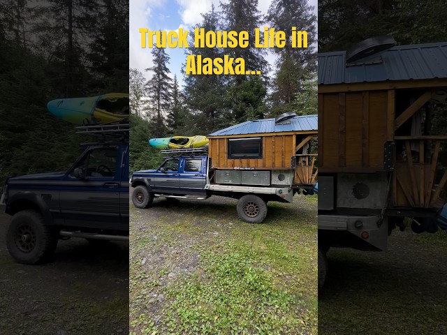 Enjoying Truck House Life in Alaska🤘 #vanlife #nomad #alaska #camping #rvliving #tinyhouse