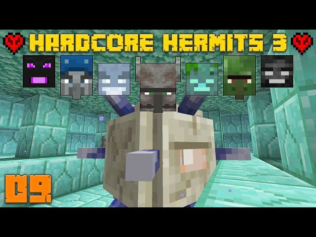 Minecraft Hardcore Hermits 09 Defeating The Temple! (Season 3)