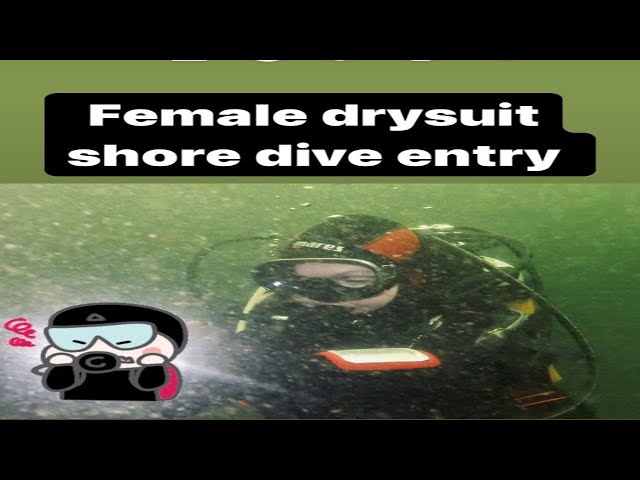 Watch A Woman Take The Plunge In A Dry Suit!