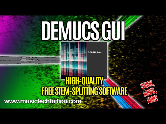 FREE Stem Splitting Software that's as good as Spectralayers and RipX! Demucs GUI