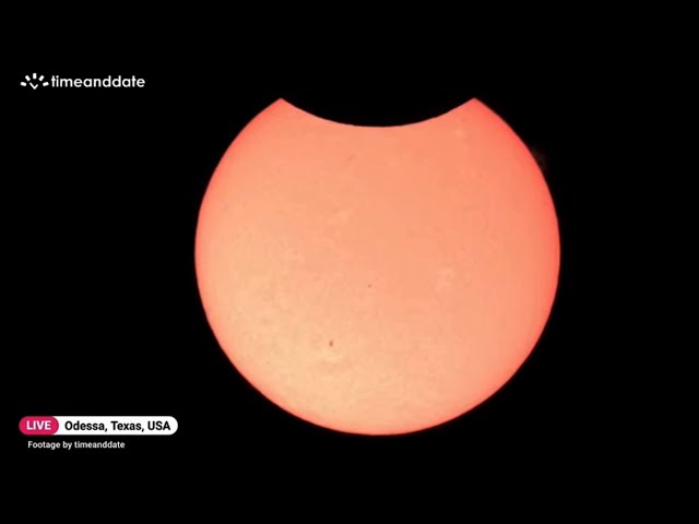 Annular solar eclipse has started in the US - See a time-lapse