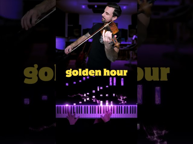 JVKE - golden hour | Piano & Violin Cover #goldenhour #PianellaPianoShorts