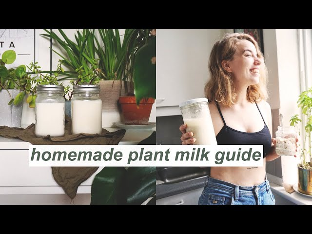 HOW TO MAKE PERFECT PLANT MILK // oat & nut milk + vegan carbonara recipe