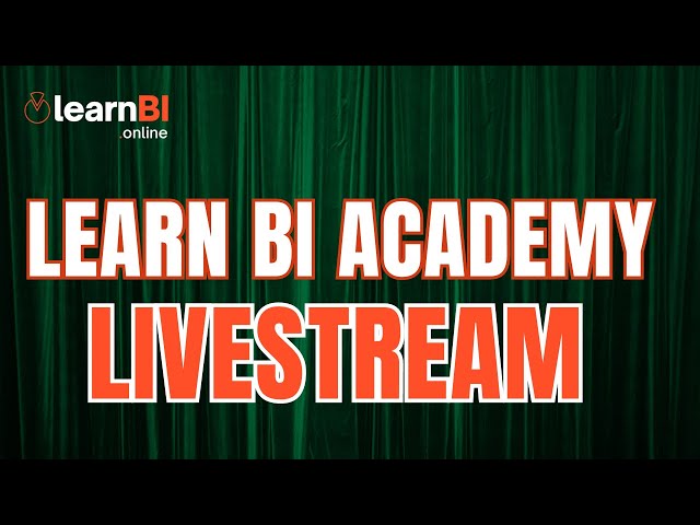 Learn BI Announcement - Livestream
