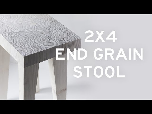 DIY 2x4 End Grain Stool