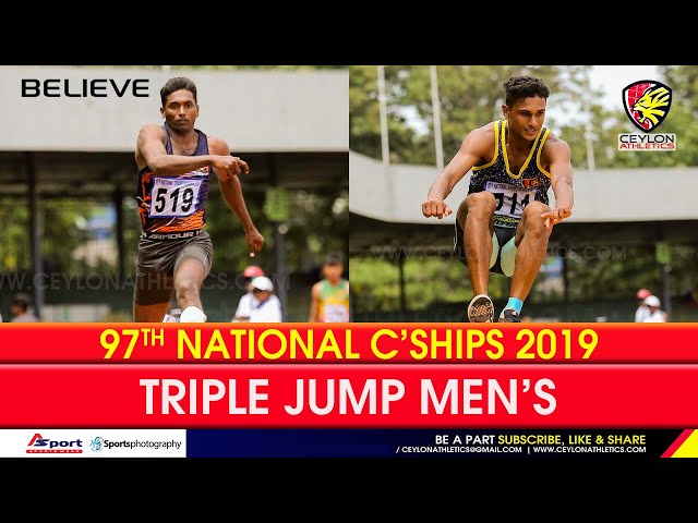 Triple Jump Mens Finals   97th National Athletics Championship 2019