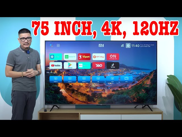 Đánh giá TV Xiaomi Redmi X75 SIÊU LỚN, Màn 4K 120Hz, cấu hình cao