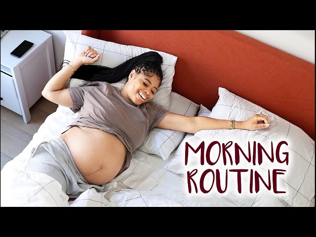 HEALTHY PREGNANCY MORNING ROUTINE ☀️ + Nursery Plans + Baby Essentials Haul!