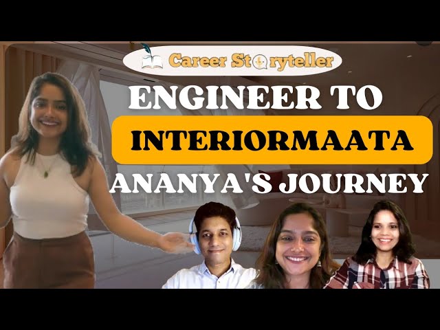 Discover Interior Designing Careers with InteriorMaata -Ananya!| inspiration|Careerstoryteller