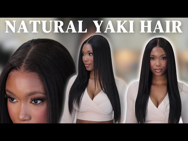 The Most Natural Wig! Yaki Straight Wig Effortless Install Bye Bye Knots Pre-cut Wig Klaiyi Hair