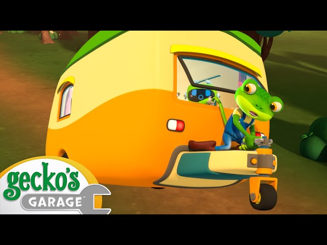 Caravan Adventure Catastrophe | Gecko's Garage | Cartoons For Kids | Toddler Fun Learning