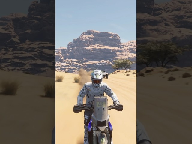 Random Bike Race In Desert