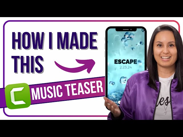 Camtasia 2023 | How I Made this Music Teaser Video 🎵