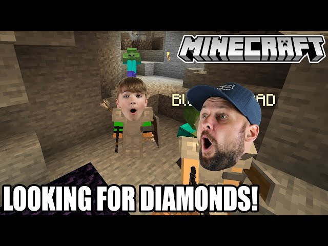 LOOKING FOR DIAMONDS IN OUR MINE in MINECRAFT HARD SURVIVAL (Episode 6)