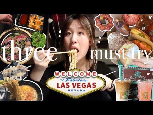 3 UNIQUE MUST-TRY NOMS in LAS VEGAS 🍱 what I eat in a weekend vlog ✌🏻