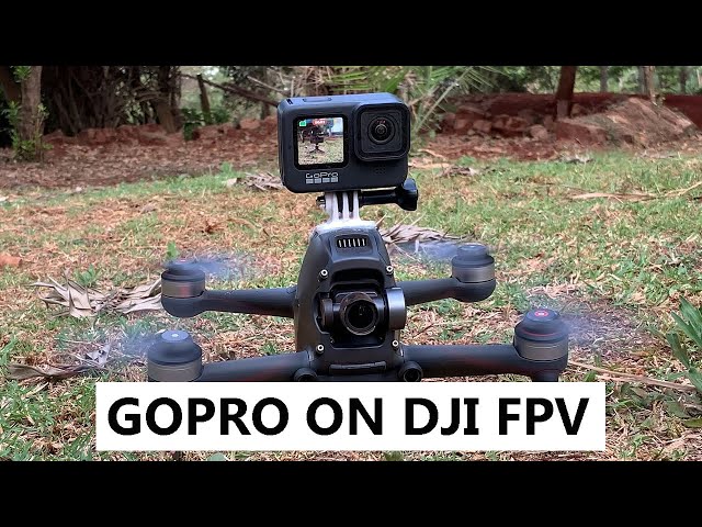 DJI FPV Drone Takes Off With GoPro Hero 9 Onboard! #Shorts