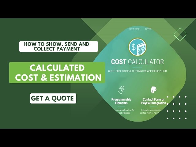 Show Calculated Pricing and Estimation | Send Automatic Quotation for Services | Add Get a Quote