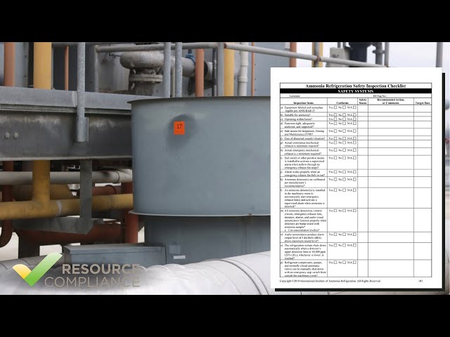 Safety Systems Inspection Checklist - IIAR 6 Appendix B