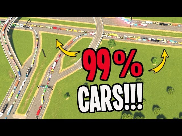 The Most Cars I've EVER seen in Cities Skylines!