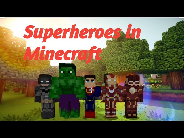 Superheroes in Minecraft😲😲|Minecraft