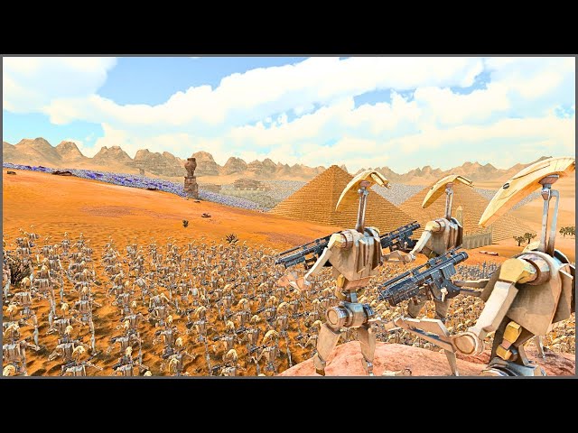 5,000,000 COCKATRICE & HUSK ARMY Vs BATTLE DROID ARMY ATTACK- Ultimate Epic Battle Simulator 2