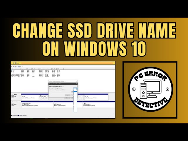 How to Change SSD Drive Name on Windows 10
