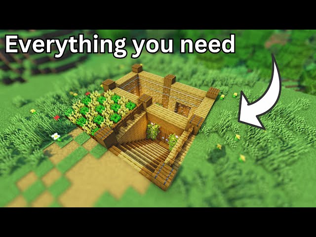 Minecraft underground base tutorial easy #minecraft