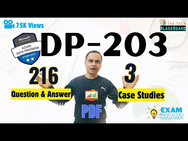 DP-203 Data Engineering: 216 Practice Questions, Dumps, Tips | PDFs (Exam Cram💡)