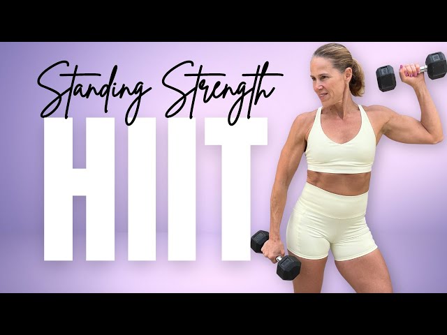 30 MIN STANDING DUMBBELL STRENGTH HIIT | Full Body | NO REPEATS | Summer Body Shred Challenge