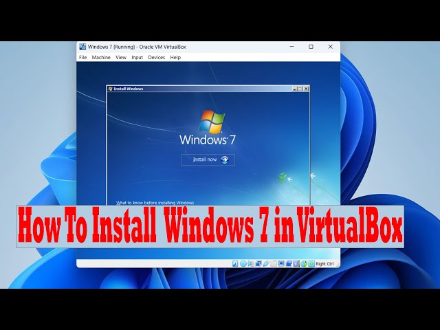 How to Install Windows 7 in VirtualBox  | Download Windows 7 ISO