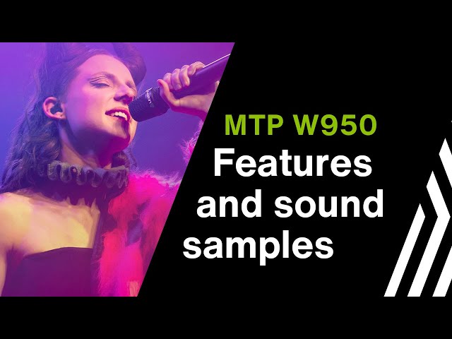 MTP W950 live microphone - Features and sound samples by LEWITT